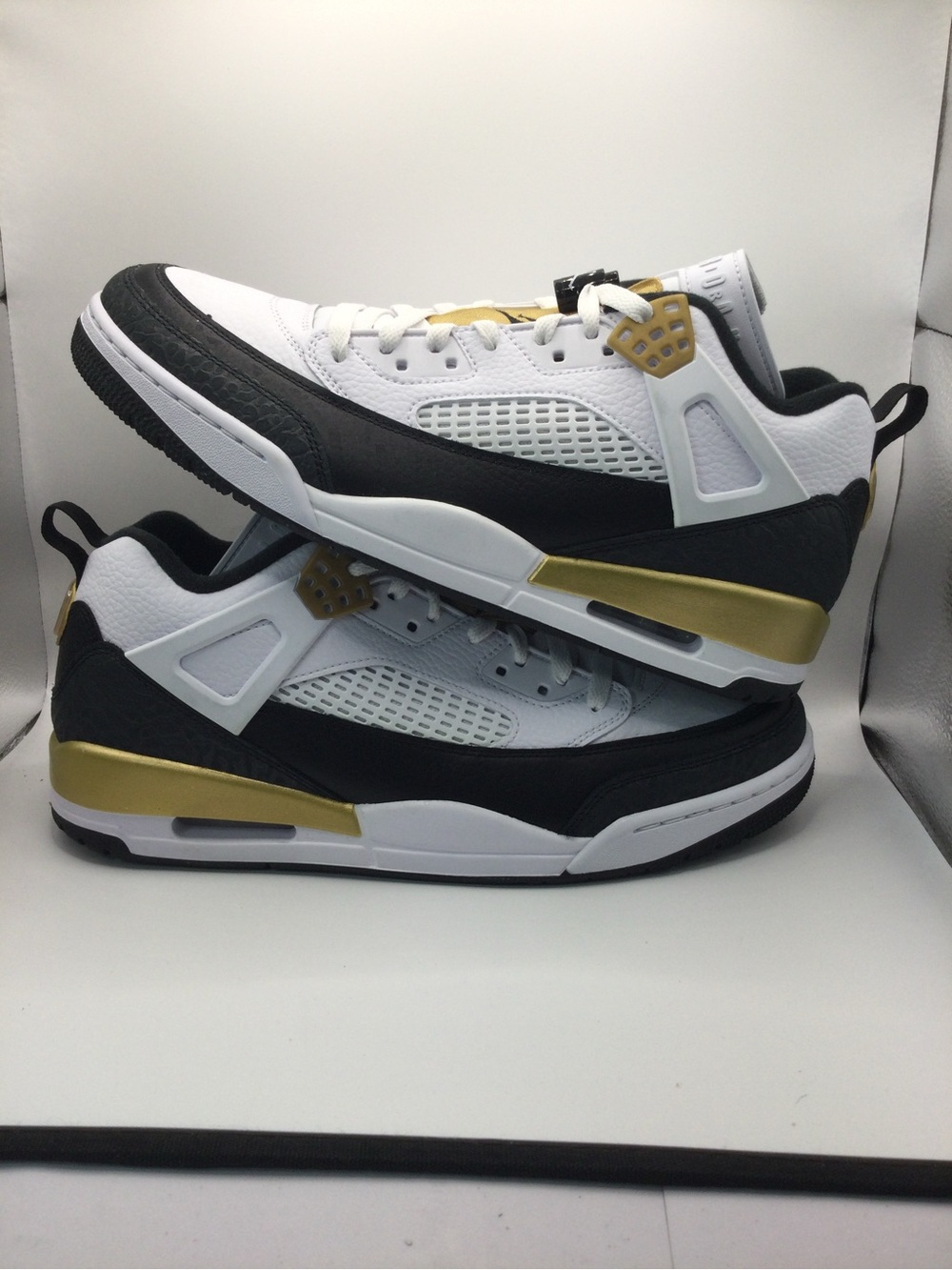 Jordan Low-Top Sneakers - White, Black & Gold